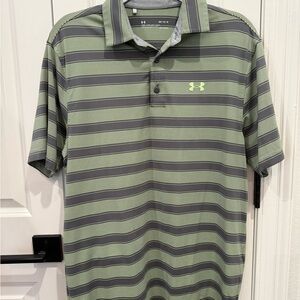 Under armor green polo shirt size M